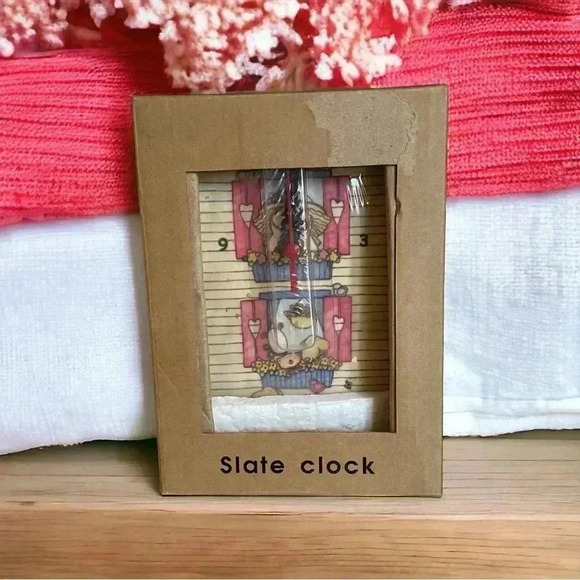 Slate Clock New With Tags in Box "Friendship" Home & Garden Collection. - Picture 1 of 5